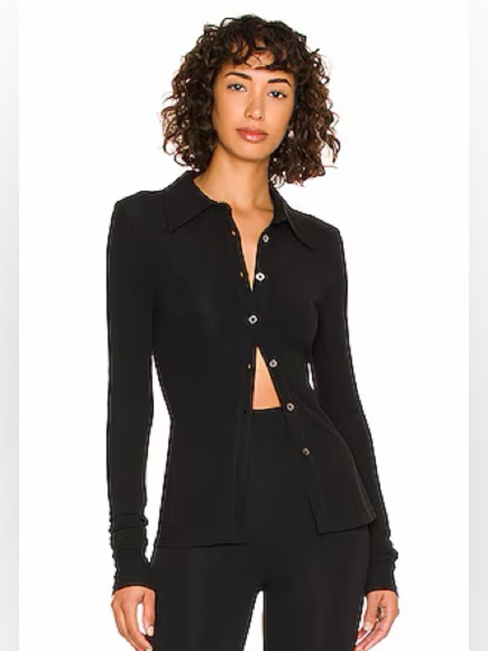 Weekend Stories Lola Blouse in Black